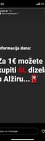 May be an image of text that says '15:25 LTE jst400 � 17h Voir traducn Informacija dana: Za 1€ možete kupiti 6L dizela u Alžiru... Envoyer un Envyeru message'