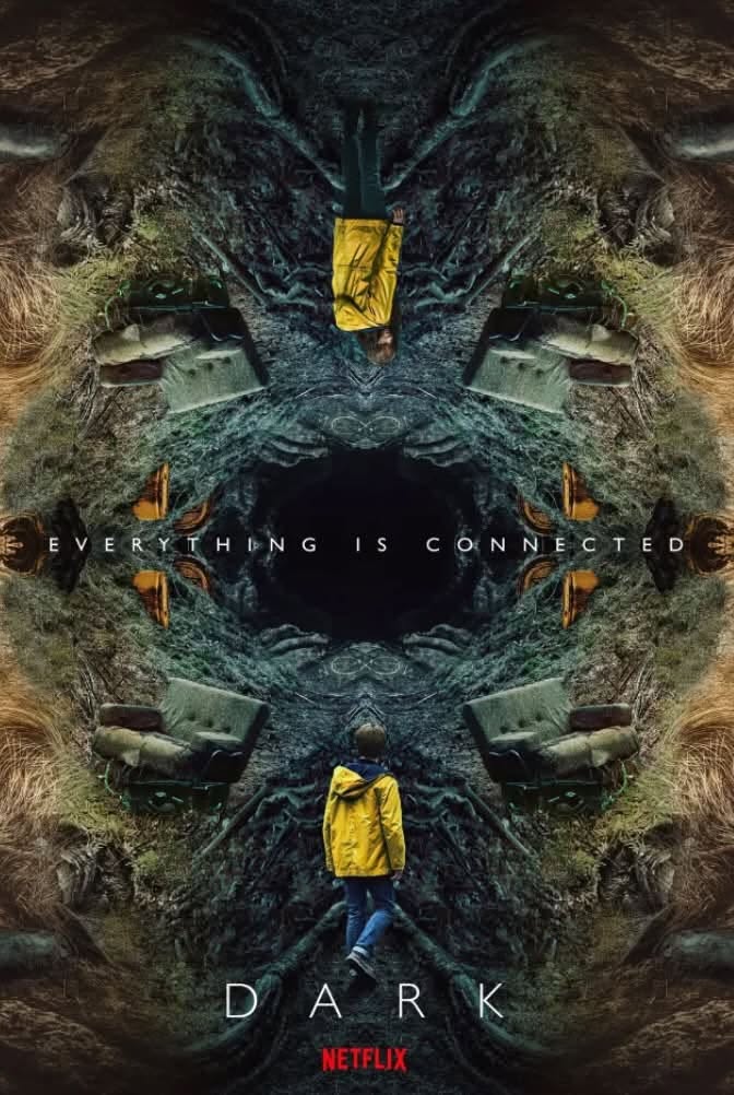 May be an image of text that says 'Z EVERYTHING EVERTTHINGISCONNECTED IS CONNECTED DARK R K NETFLIX'