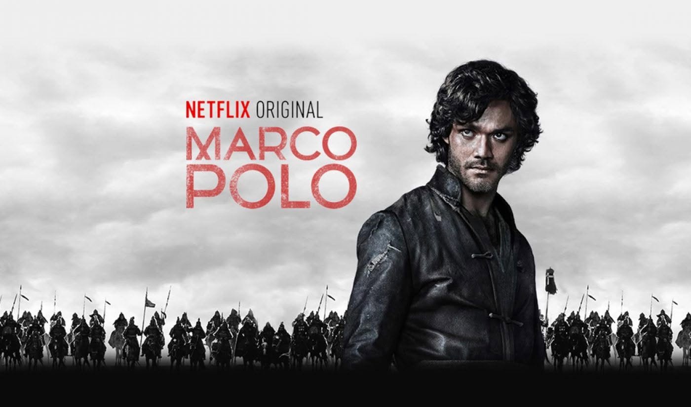 May be an image of text that says 'NETFLIXORIGINAL NETFLIX ORIGINAL MARCO POLO'